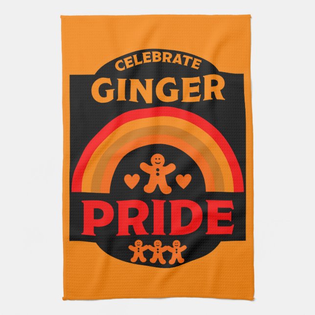 Ginger Haired Pride Geschirrtuch (Vertikal)