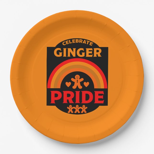 Ginger Haired Pride Pappteller (Vorderseite)
