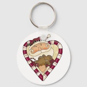 Ginger Heart Santa T - Shirt und Geschenke Schlüsselanhänger