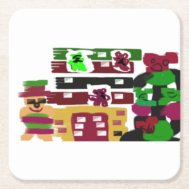 Ginger Hotel Rechteckiger Pappuntersetzer (Vorderseite)