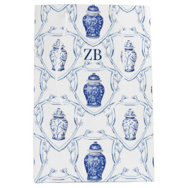 Ginger Jar Blue und White Chinoiserie Mittlere Geschenktüte