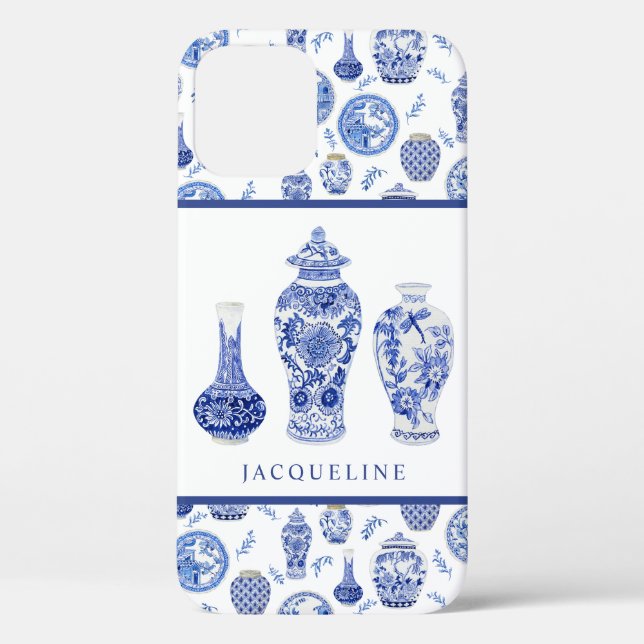 Ginger Jar Elegant Blaues Meer Case-Mate iPhone Hülle (Rückseite)