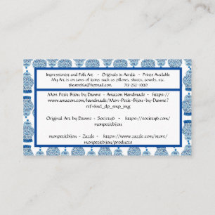 Ginger Jar Standard, 3,5" x 2,0" Business Card Visitenkarte