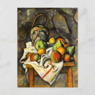 Ginger Jar und Fruit Fine Art von Cezanne Postkarte