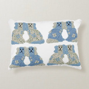 Ginger Jars Magnolias Staffordshire Hunde Dekokissen