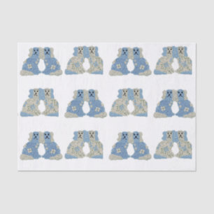 Ginger Jars Magnolias Staffordshire Hunde Seidenpapier