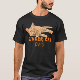 Ginger-Katzen-Vater Lustig Süße Faul Orangeabby Ka T-Shirt
