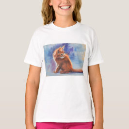 Ginger Kitten in Pastel Light T-Shirt