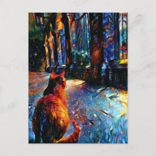 Ginger Kitty Postcard Postkarte