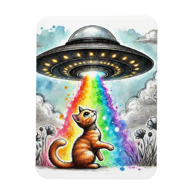 Ginger Kitty und das UFO Magnet (Vertikal)