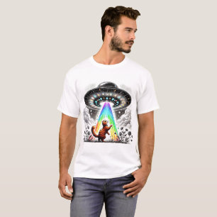 Ginger Kitty und UFO T-Shirt
