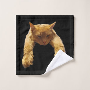 Ginger Lazy Cat, Wash Tuch