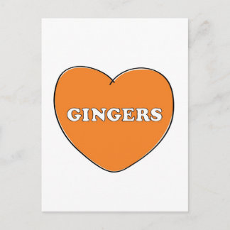 Ginger Liebe Postkarte