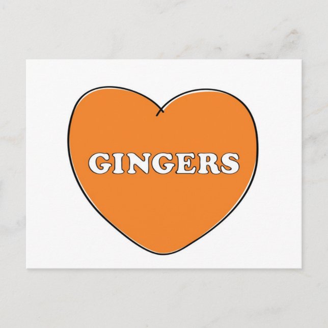 Ginger Liebe Postkarte (Vorderseite)