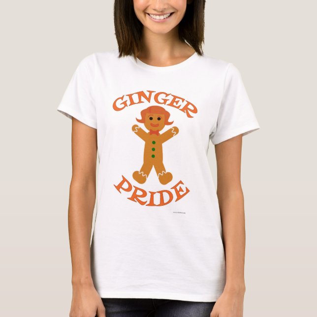 Ginger Pride Haar Farbe Urlaub Spaß Cookie Gal T-Shirt (Vorderseite)