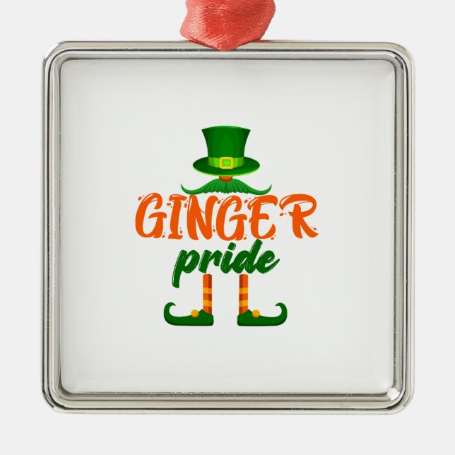 Ginger Pride Ornament Aus Metall (Vorne)
