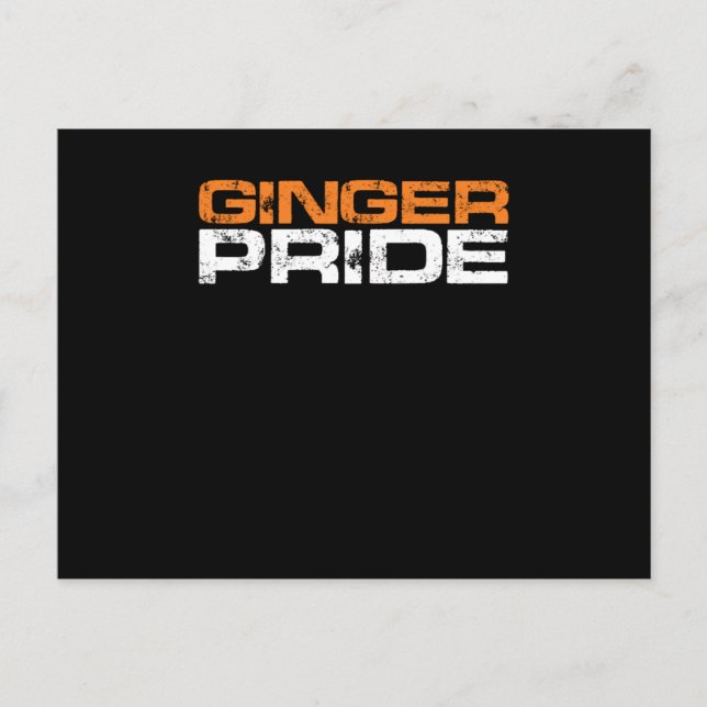 Ginger Pride Red Hair Redhead Redheads Geschenk Postkarte (Vorderseite)