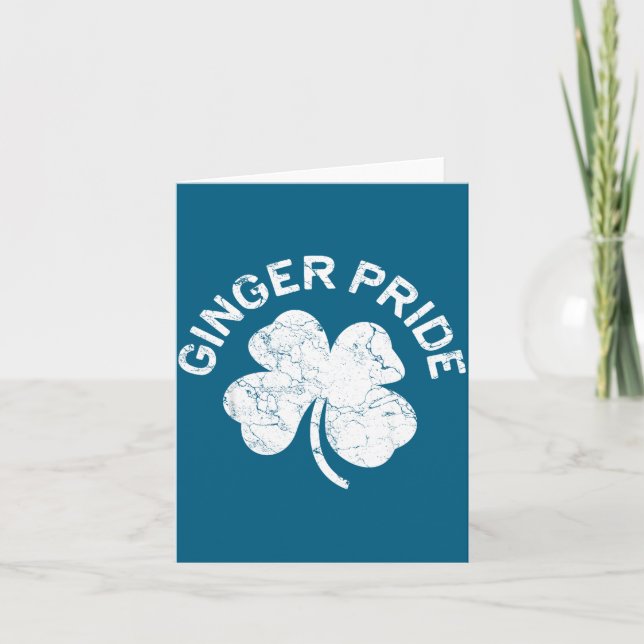 Ginger Pride Shirt Irish Men Women St Patricks Day Karte (Vorderseite)