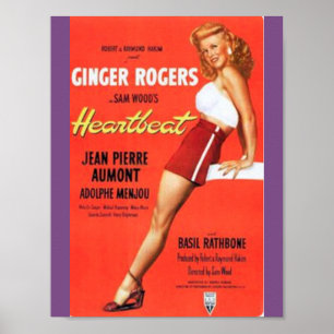 Ginger Rogers Heartbeat Movie Poster