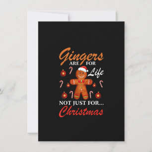 Ginger sind nicht nur für Weihnachtsginger, sonder Einladung
