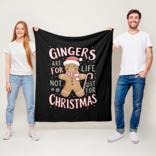 Ginger sind nicht nur für Weihnachtslustige fürs L Fleecedecke