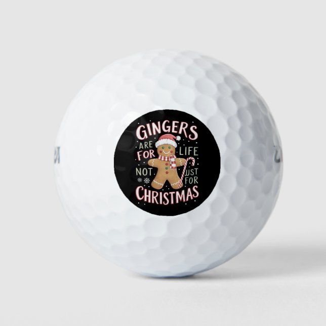 Ginger sind nicht nur für Weihnachtslustige fürs L Golfball (Vorderseite)