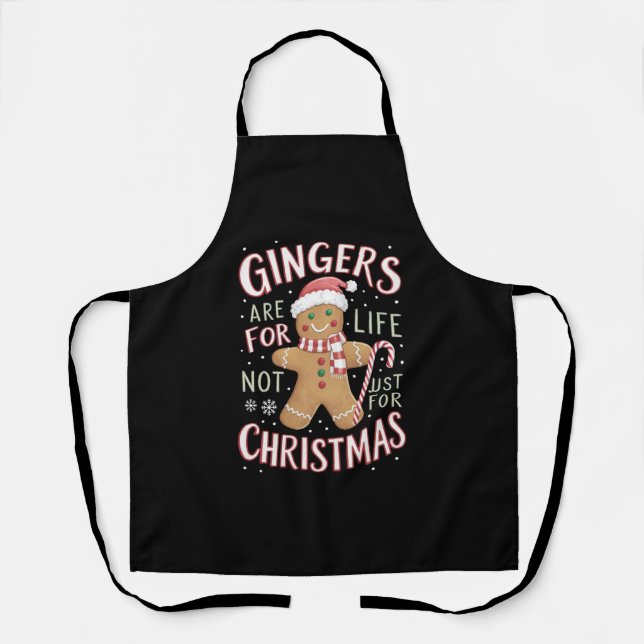 Ginger sind nicht nur für Weihnachtslustige fürs L Schürze (Vorderseite)