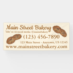 Ginger Snap Biscuit Bäckerei Business Banner