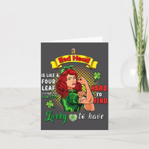 Ginger St. Patrick Tag Irische Frauen Glückliche R Karte