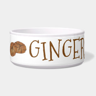Ginger the Dog Gingernap Nut Biscuit Cookie Napf