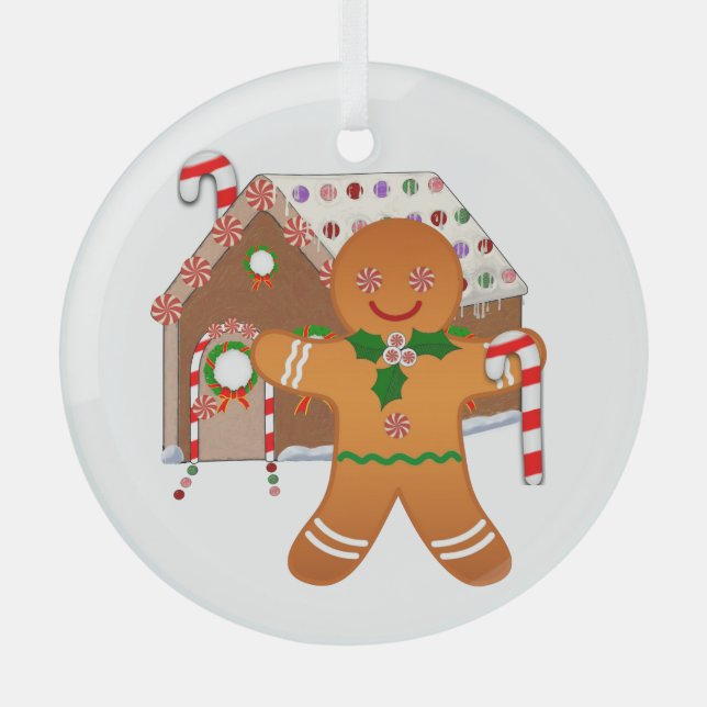 Ginger Wars Ornament Aus Glas (Vorderseite)