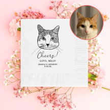 Ginger White Cat Personalisiert Cheers