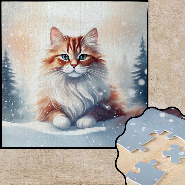Ginger Winter Cat Puzzle (Von Creator hochgeladen)