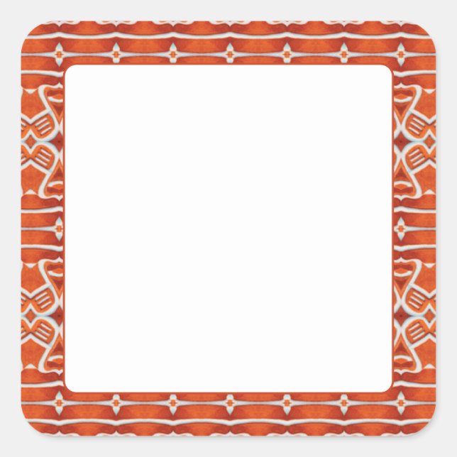 GINGERBREAD 1,5" Square Matt Stickers (Vorderseite)