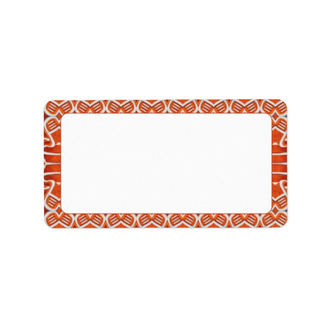 GINGERBREAD 2.375"x.1.25"-Etiketten Adressaufkleber (Vorne)