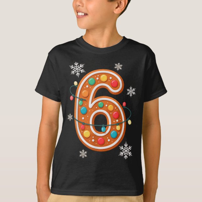 Gingerbread 6 7 Meme Christmas Matching Couple Boy T-Shirt (Vorderseite)