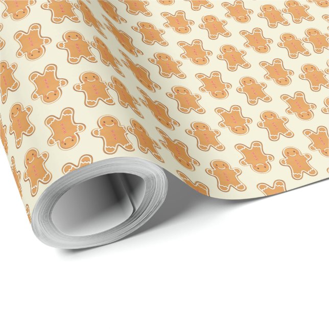 Gingerbread Baby Gift Wrapping Paper Christmas Geschenkpapier (Rolleneckpunkt)