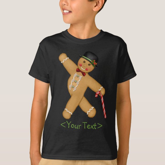 Gingerbread Boy - Anpassen T-Shirt (Vorderseite)