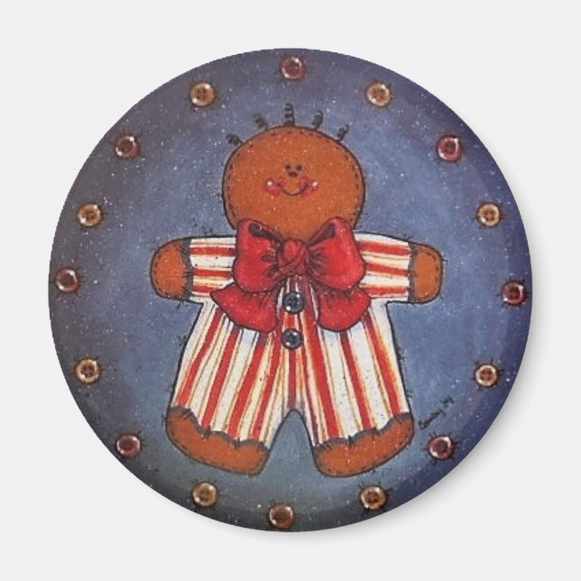 Gingerbread Boy Magnet (Vorne)