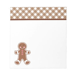Gingerbread Boy Notepad Notizblock