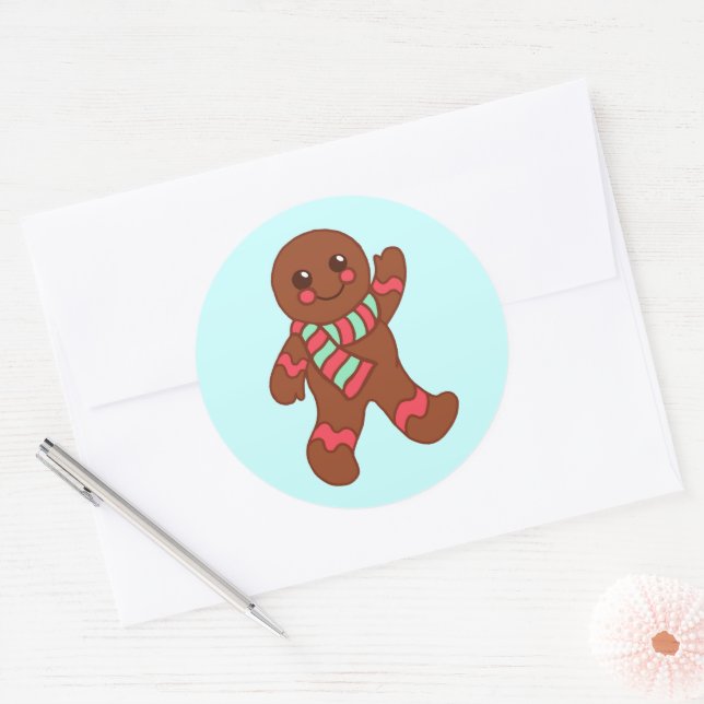 Gingerbread Boy Sticker (Umschlag)
