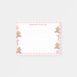 Gingerbread Candy Canes Weihnachts-To-Do Liste Pos Post-it Klebezettel