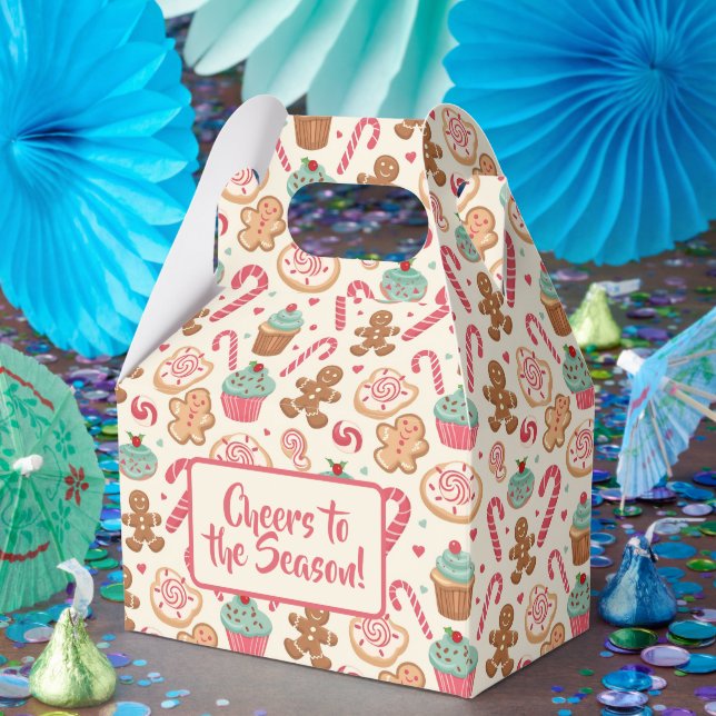 Gingerbread Candyland Christmas Pattern Geschenkschachtel (Party)