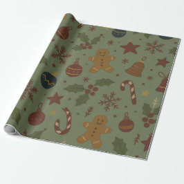 Gingerbread Christmas Paper Geschenkpapier