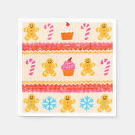 Gingerbread Christmas Paper Napkins Serviette