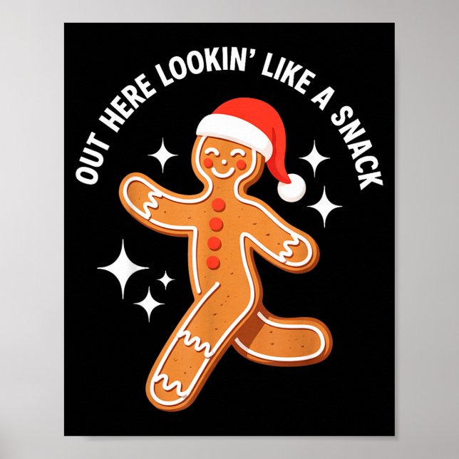 Gingerbread Christmas Xmas Couple Hot Girlfriend - Poster (Vorne)