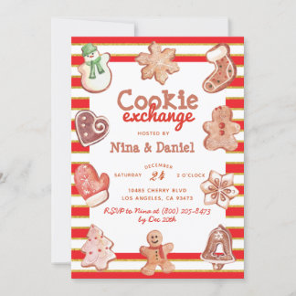 Gingerbread Cookie Exchange - Einladung zu Weihnac