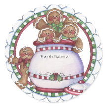Gingerbread Cookie Jar Label - Aus der Küche von