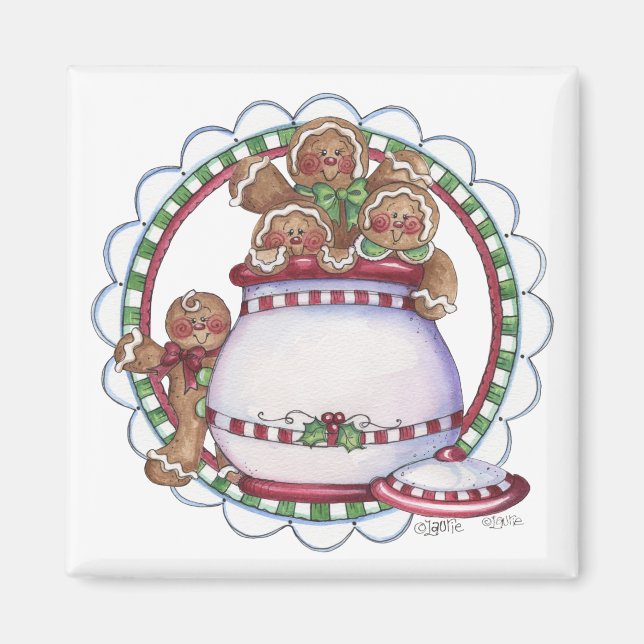 Gingerbread Cookie Jar Magnet (Vorne)