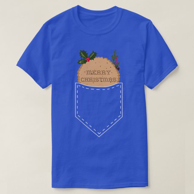 Gingerbread Cookie Pocket Cute Coffee Lovers Merry T-Shirt (Design vorne)